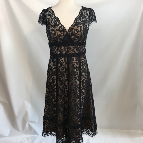 ann taylor black lace dress